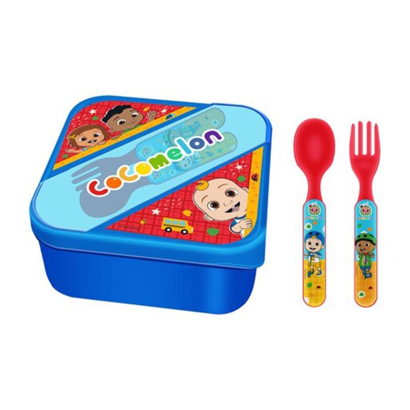 Cocomelon Lunch Box with Cutlery