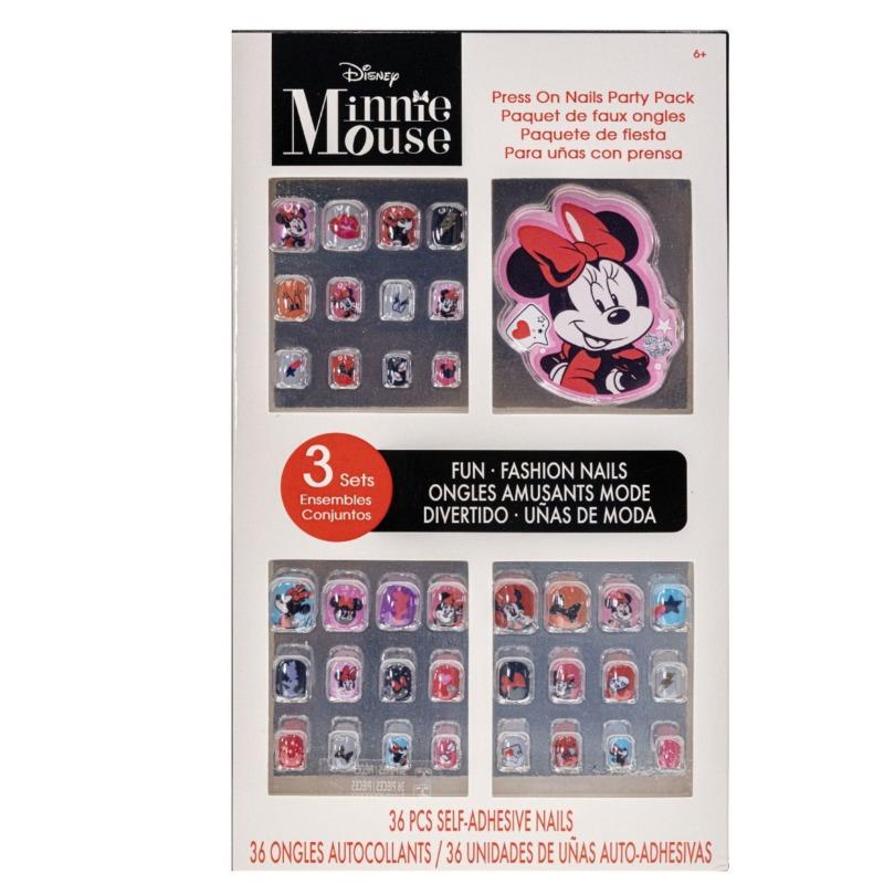 Minnie Mouse 36 Pk Press On Nails With File