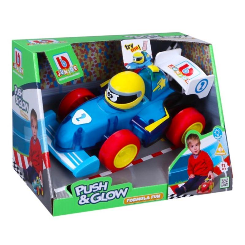 BB Junior Push And Glow Formula Fun Toy Car With Light And Sound