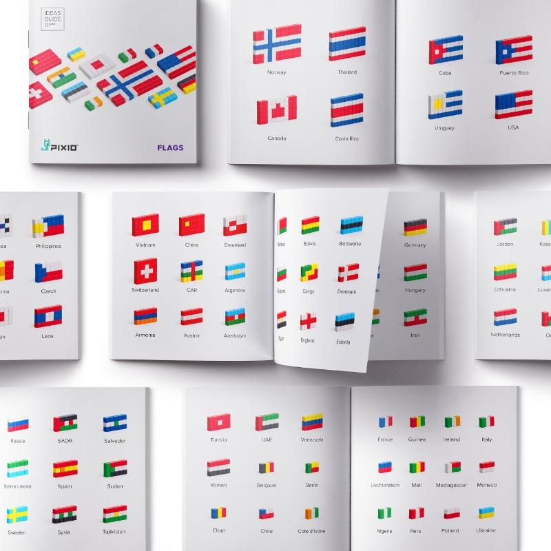 PIXIO Flags - 111 Magnetic blocks