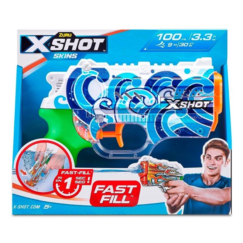 X-Shot Leather Nano Fast Fill Blazer Water Toy Gun 100ml - Blue Panorama