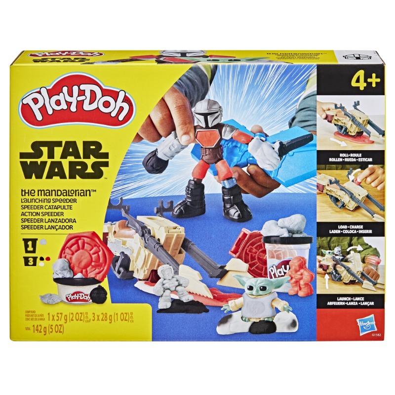 Play Doh Star Wars The Mandalorian Laynching Speeder Playset