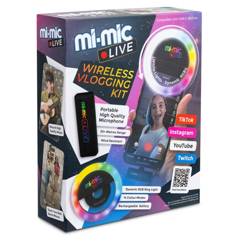 Mi-Mic Live Microphone Hub & LED Ring Light Vlogging Kit