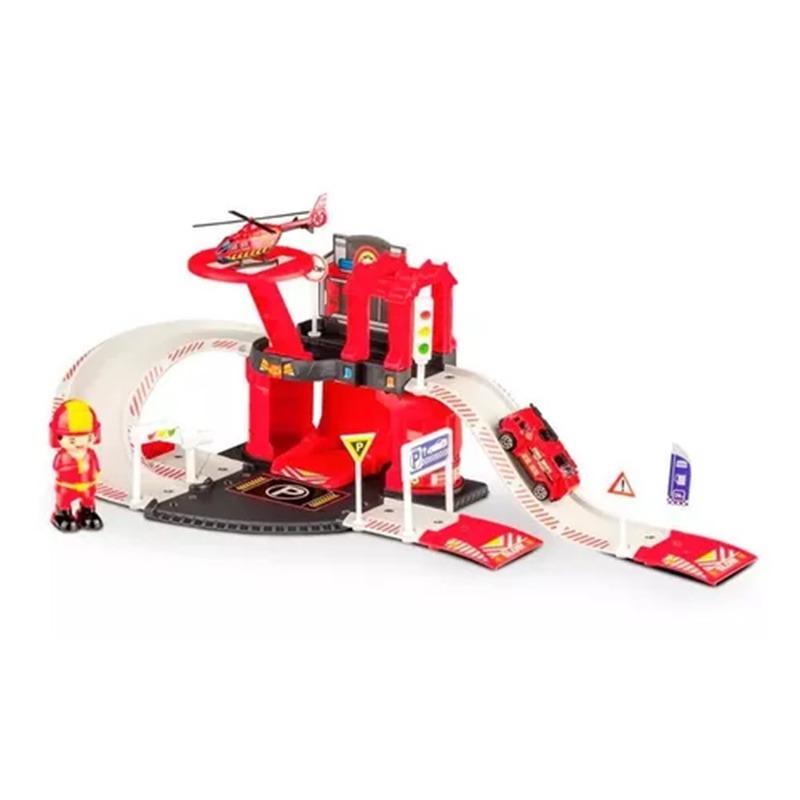 Firefighter Track Garage - 42pcs
