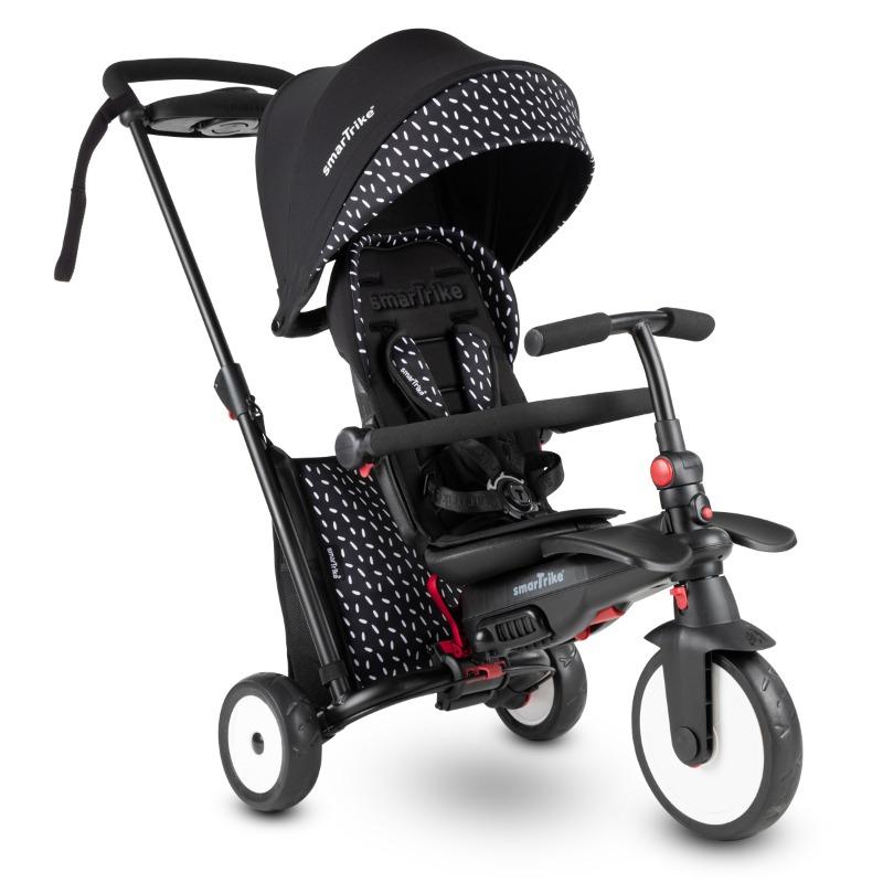 Smartrike 7 In 1 Foldable Tricycle Stroller - Black