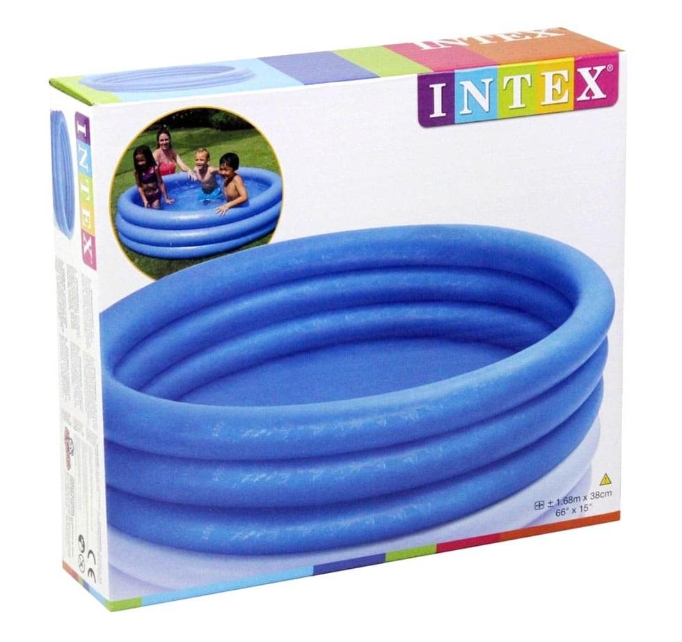 إنتكس - مسبح الأطفال ثلاثي الحلقات القابل للنفخ لون أزرق