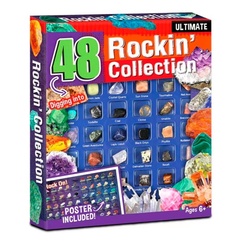 مجموعة حفر الصخور والمعادن المتقدمة - 48 قطعة