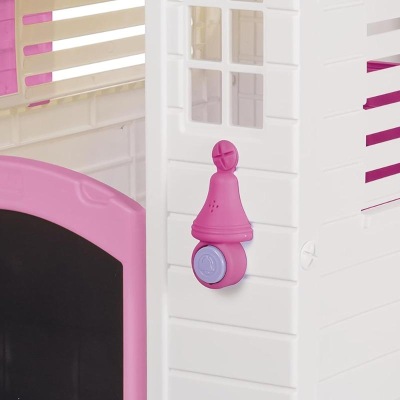Garden Fairytale Playhouse with Pink Fence