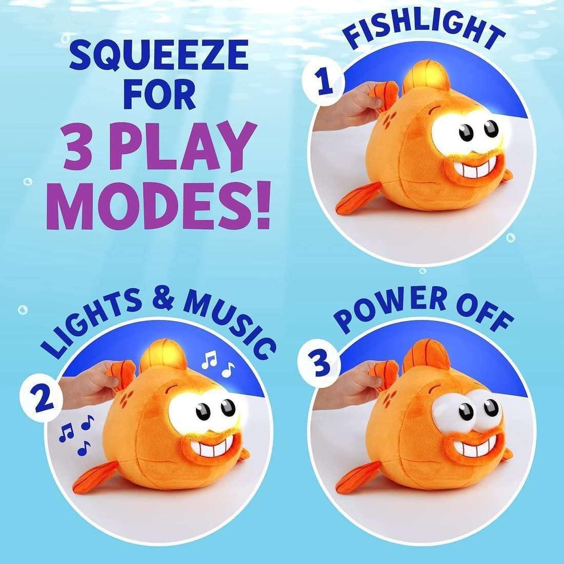 بيبي شارك - لعبة قطيفة ويليام فيش لايت بأصوات وموسيقى