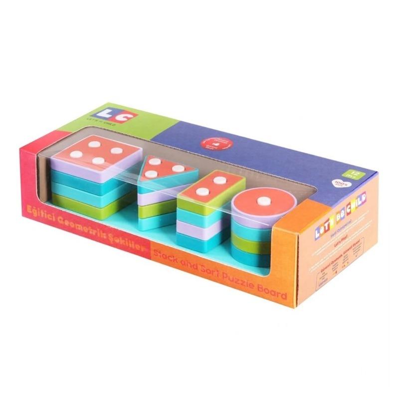 Let's Be Child Stack And Sort Puzzle Board