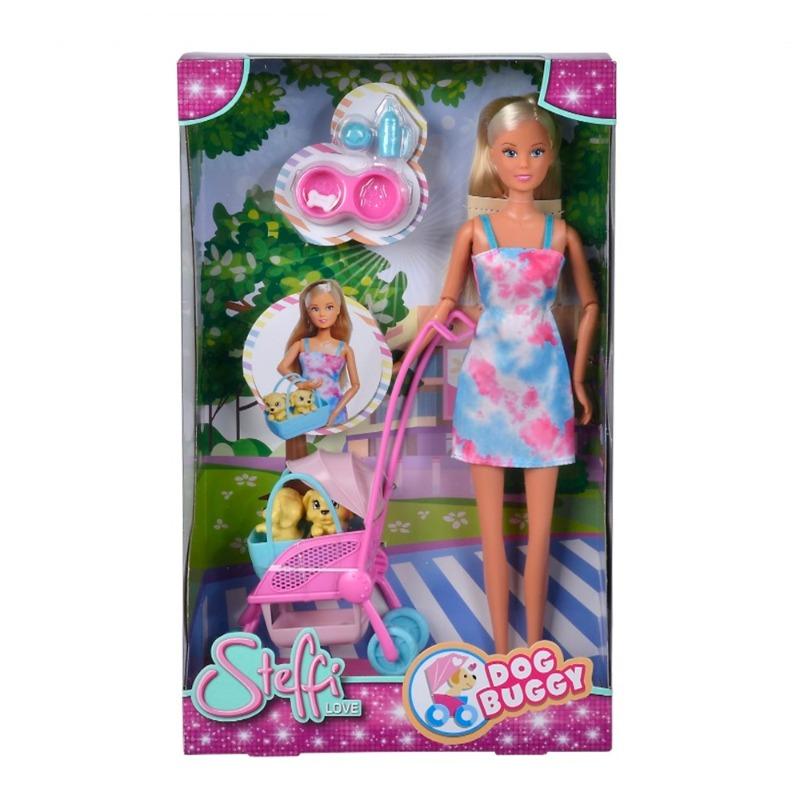 Simba Steffi Love Dog Boogie Doll with Puppy Stroller