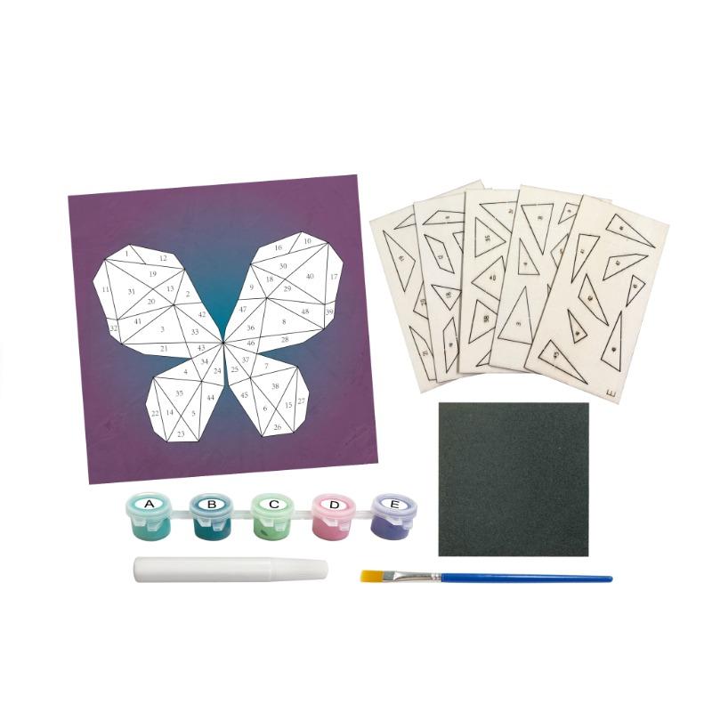 Sew Star Painting & Stick By Number-Butterfly