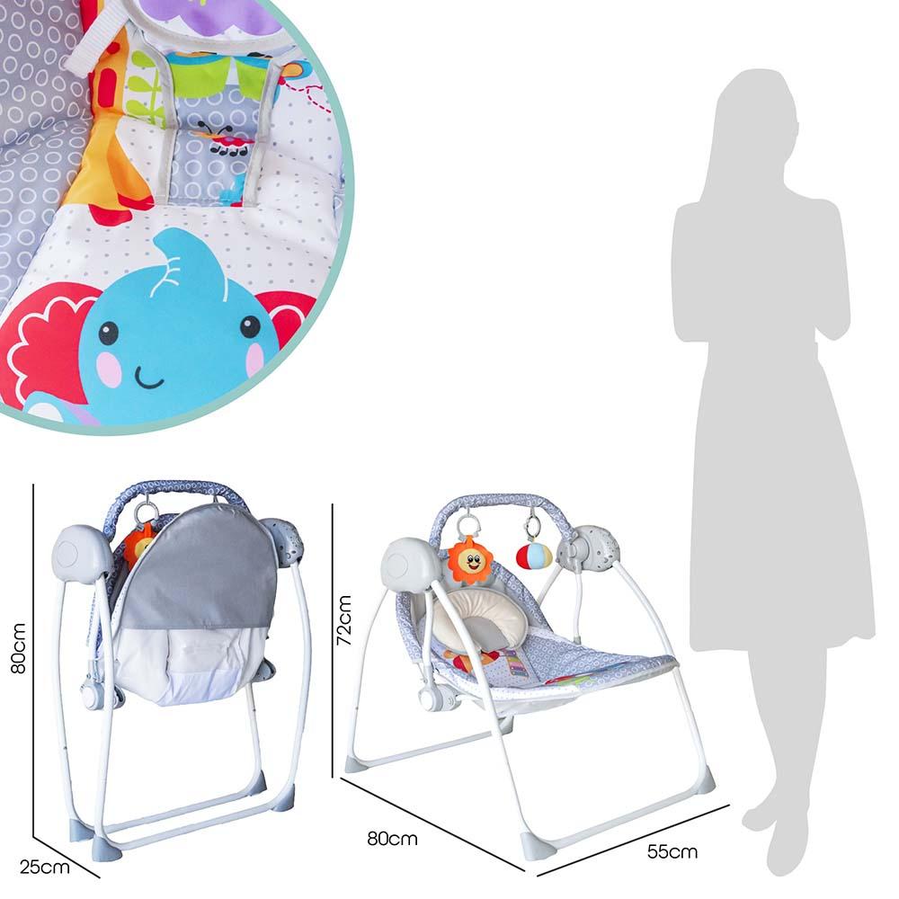Moon Bungee Electric Swing - Grey