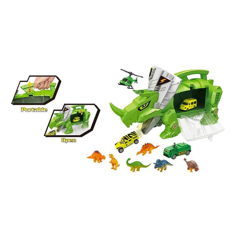 شاحنة الديناصورات دينو مع السيارات
