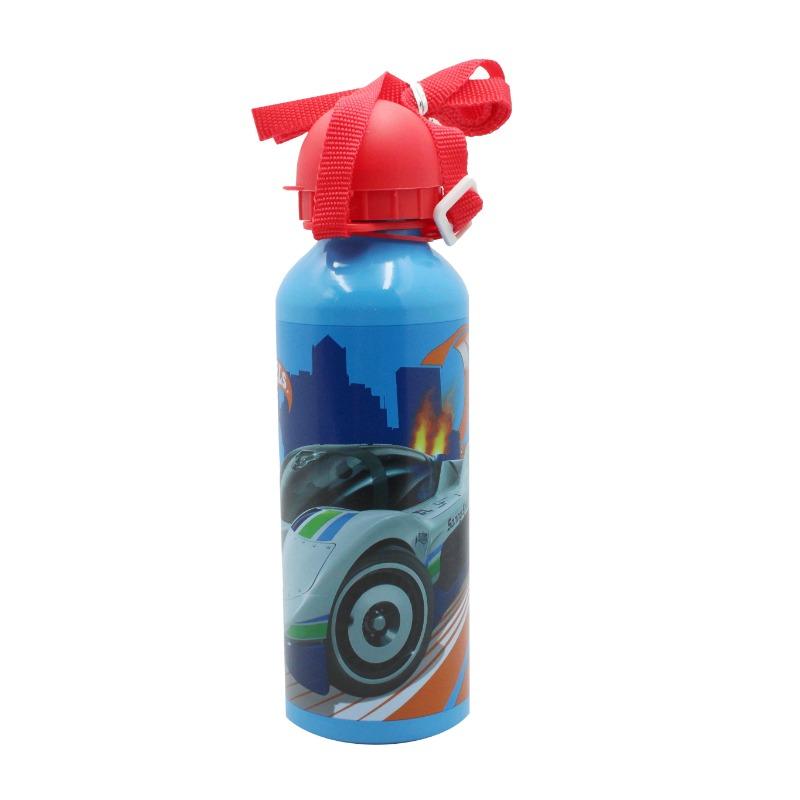 Hot Wheels Monster Trucks Metal Water Bottle With Straps