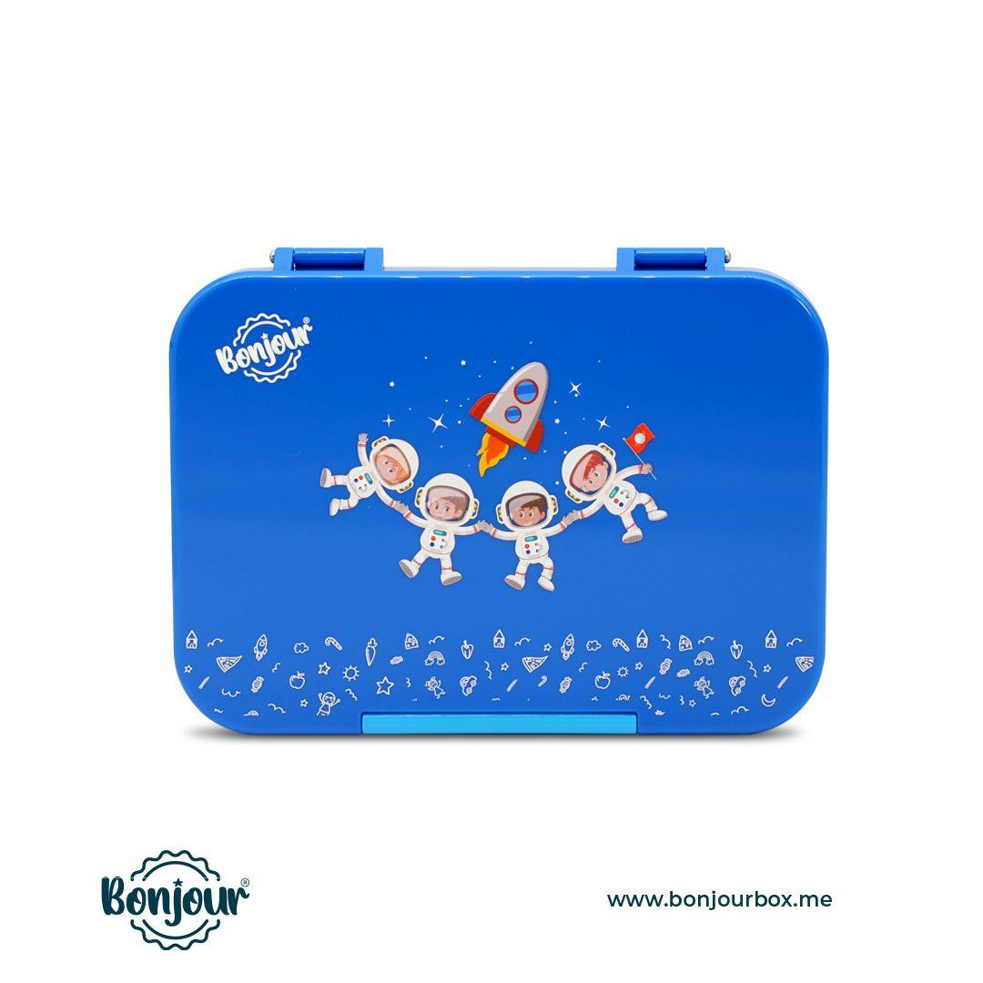Bonjour Snack Box For Kids Spaceman - Small Size Blue
