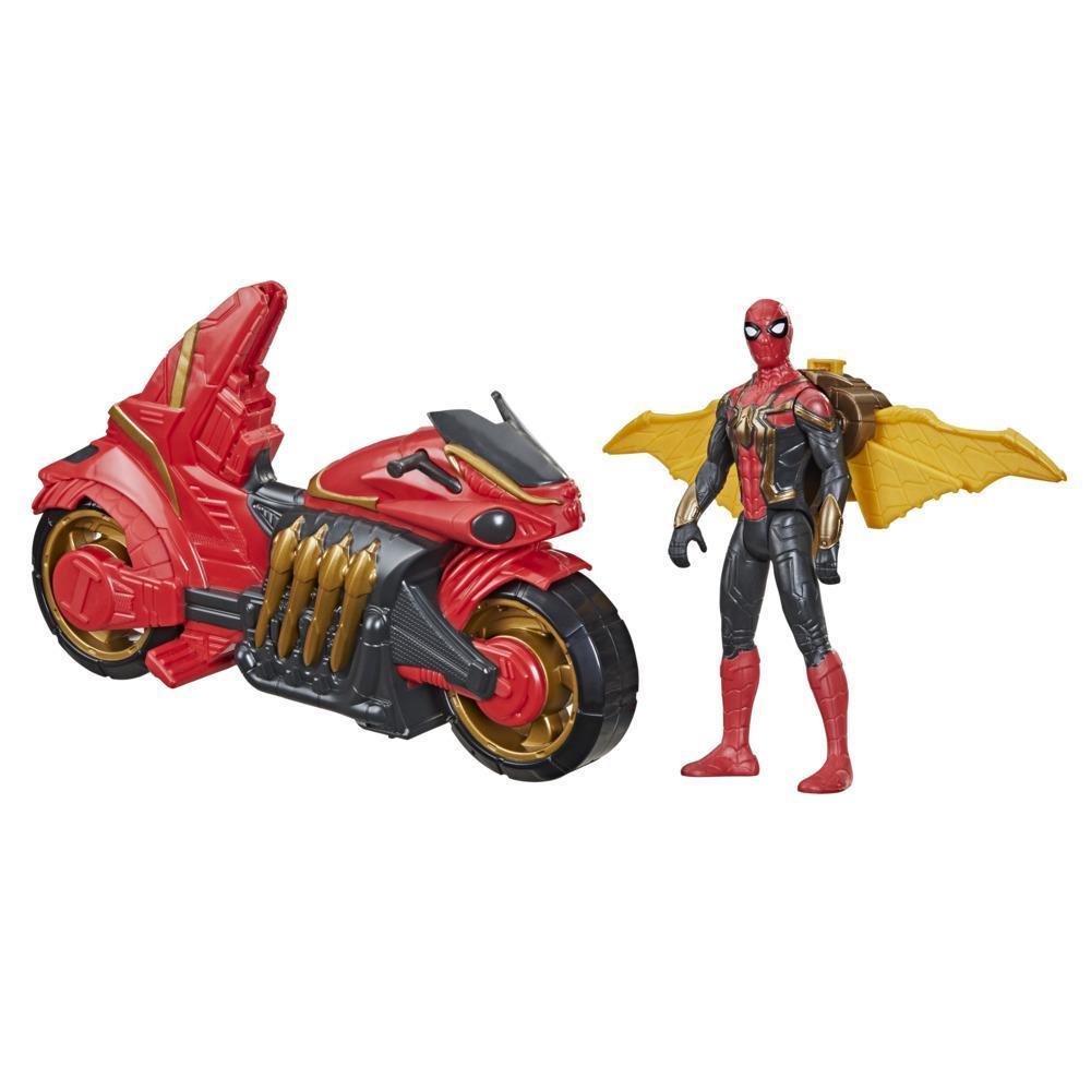 Marvel Spiderman Figure With Jet Web Cycle