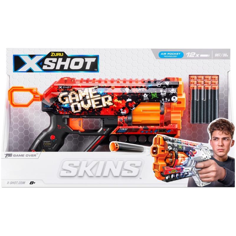X-Shot Game Over Dart Blaster Toy Pistol 12 Shots