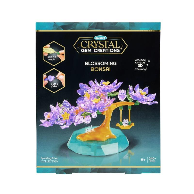 Rose Art Crystal Gem Blossoming Bonsai