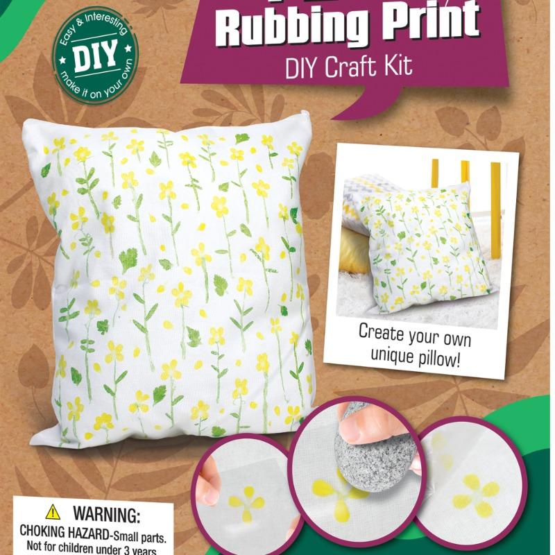 Sew Star Plant Rubbing Print Diy Craft Kit - Pillow
