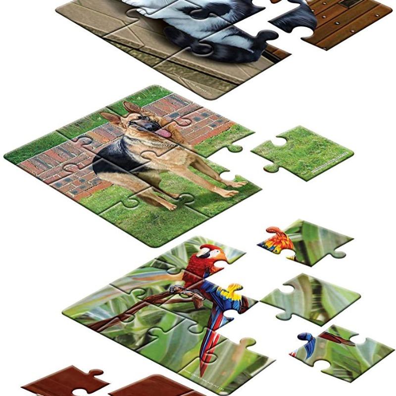 Frank My Pets Pack of 4 Puzzles - 36pcs