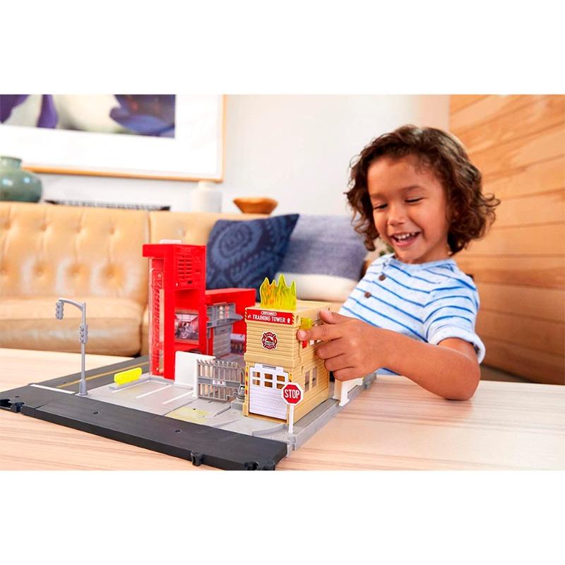 Matchbox Action Drivers Fire Station Rescue Playset