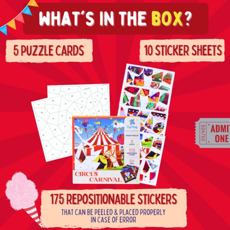 Pep Play Circus Carnival Educational Posters