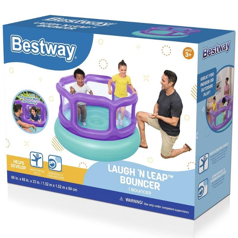Bestway Laugh And Leap Kids Inflatable Bouncer - Purple