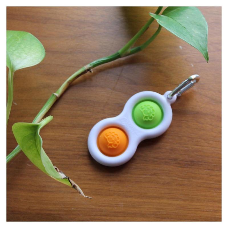 Fat Brain Toys Simpl Dimpl Key chain -Multiple colors