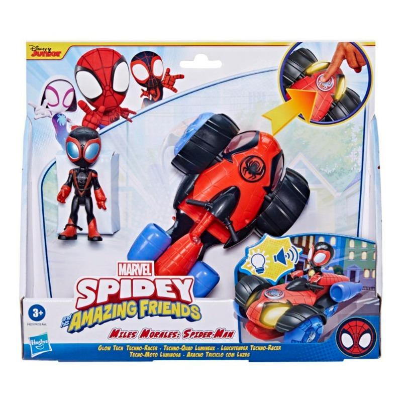 Marvel Spidey Glow Tech Techno-Racer Vehicle - Miles Morales