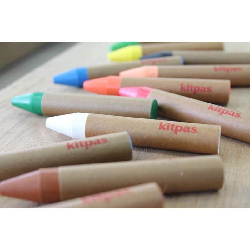 Kitpas Art Crayons Large - 12 Colors