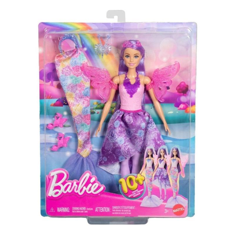 Barbie Dreamtopia Dress-Up Barbie Doll-Refreshed Multicolor