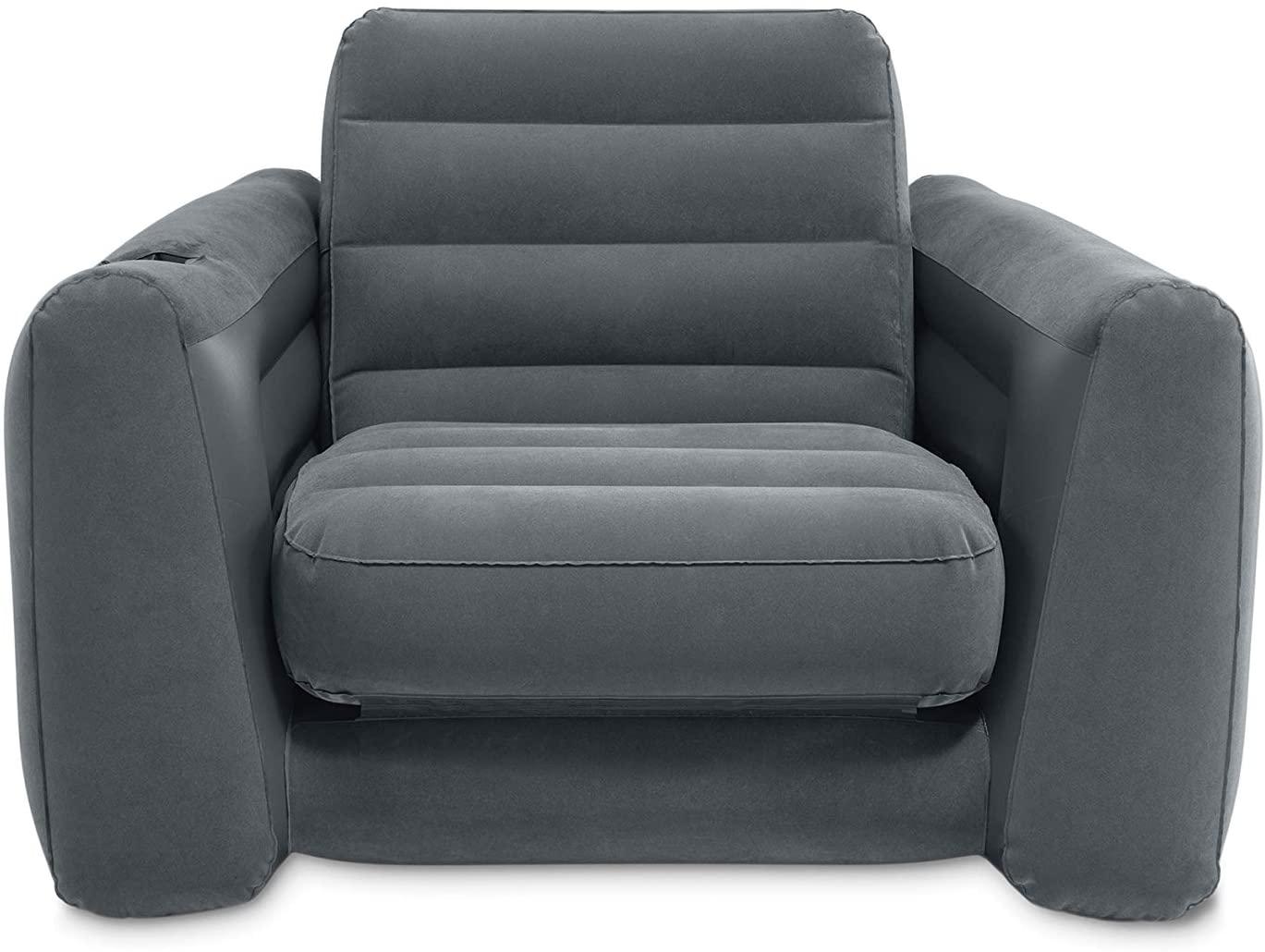 Intex -Pull-Out Inflatable Chair Grey