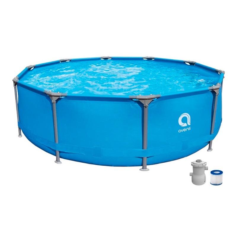 جيلونج - مسبح ذات الإطار الفولاذي مع مضخة فلتر سعة 300 جالون