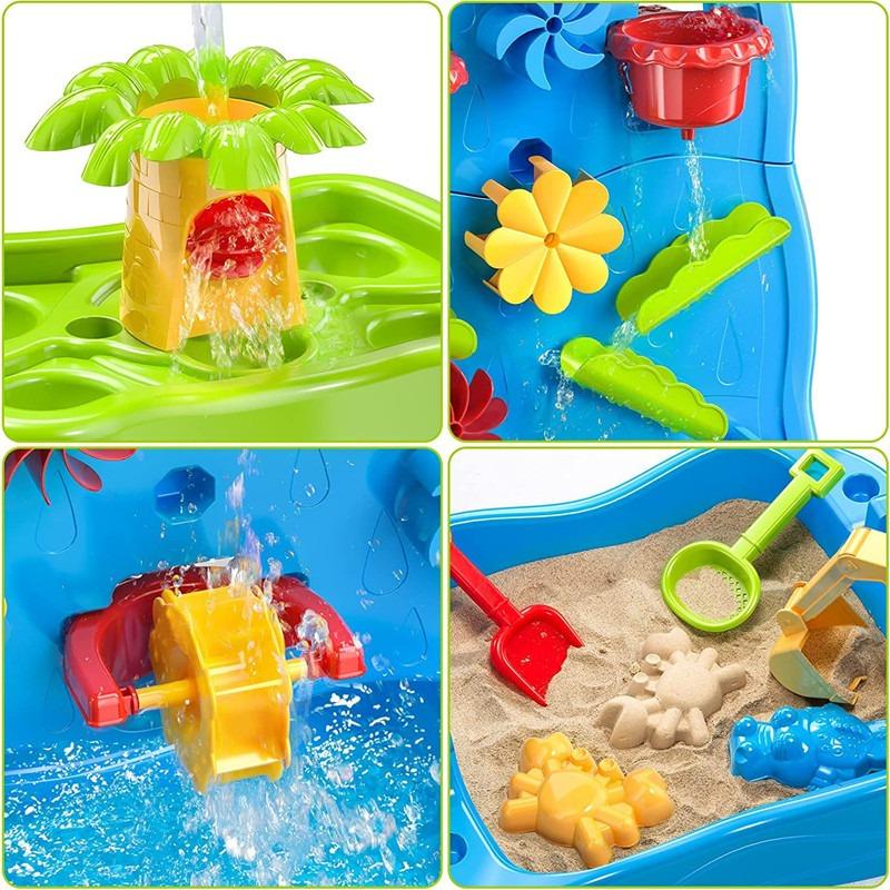 Donloyon Water Play Activity Tower - Blue/Green