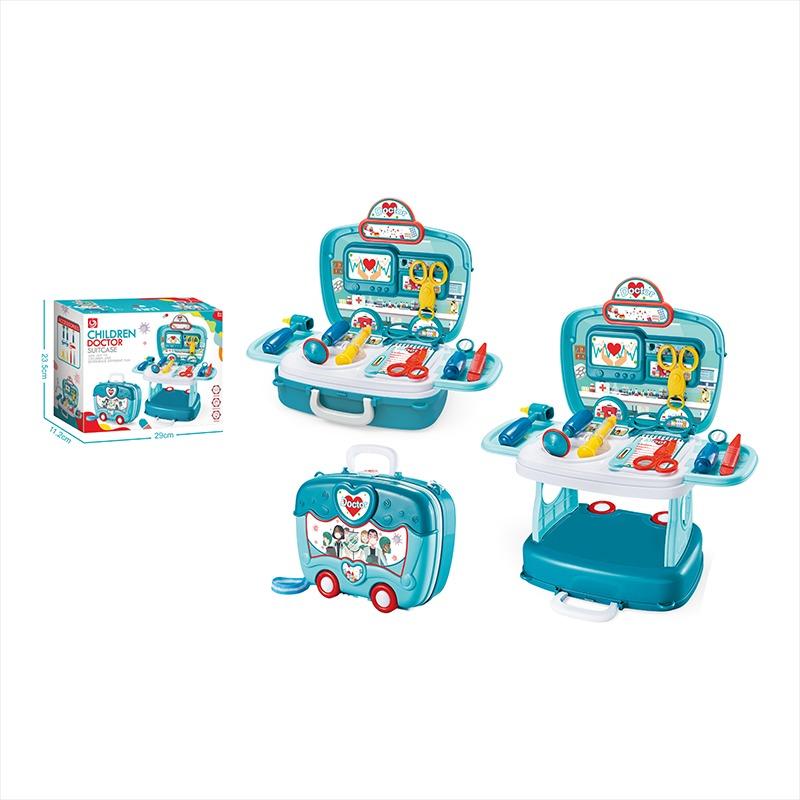 Portable Doctor Bag Play Set 3 in 1 Blue