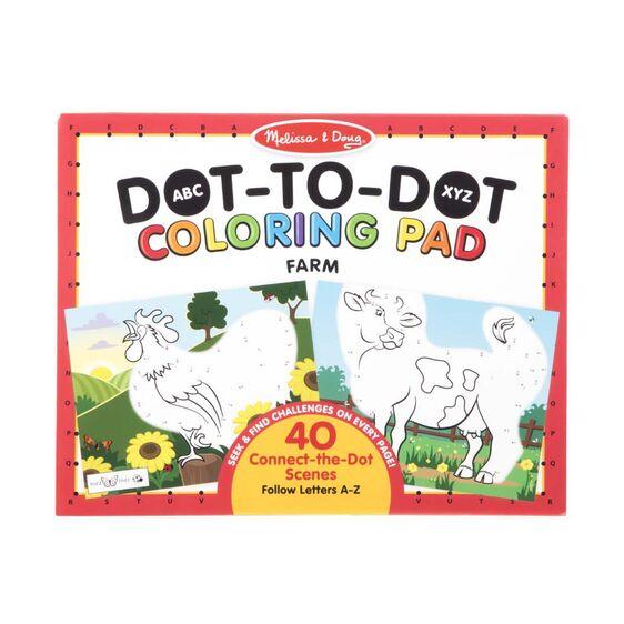 Melissa and Doug ABC Dot-to-Dot Coloring Pad - Farm