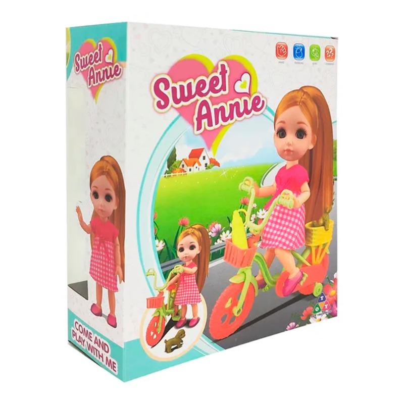 سويت أني - دمية مع مجموعة الدراجة اشكال متعددة