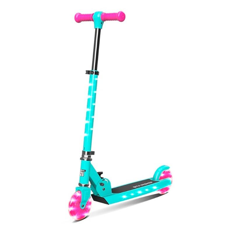 Spartan Lit Starship 2 Wheel Scooter - Bright Turquoise