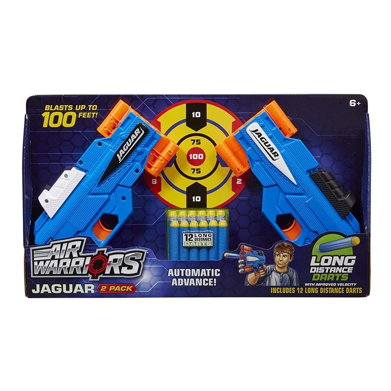 إير وريورز - مجموعة مسدسات دارت بلاستر جاكوار - حزمة قطعتين