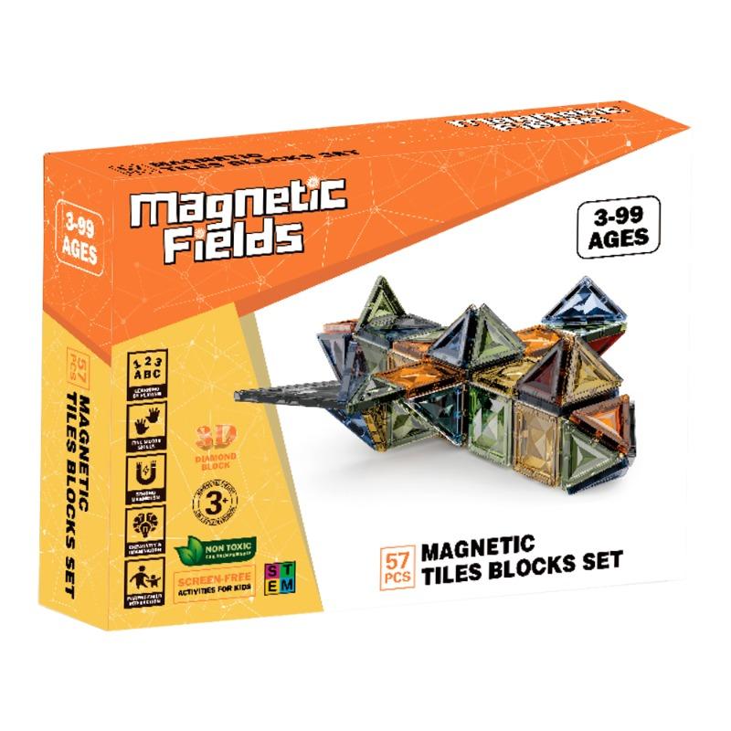 Magnetic Fields 3D Magnetic Sheet Set - 57 Pcs