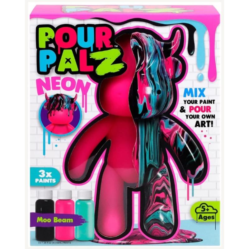 Pour Palz Neon Art Figure Set