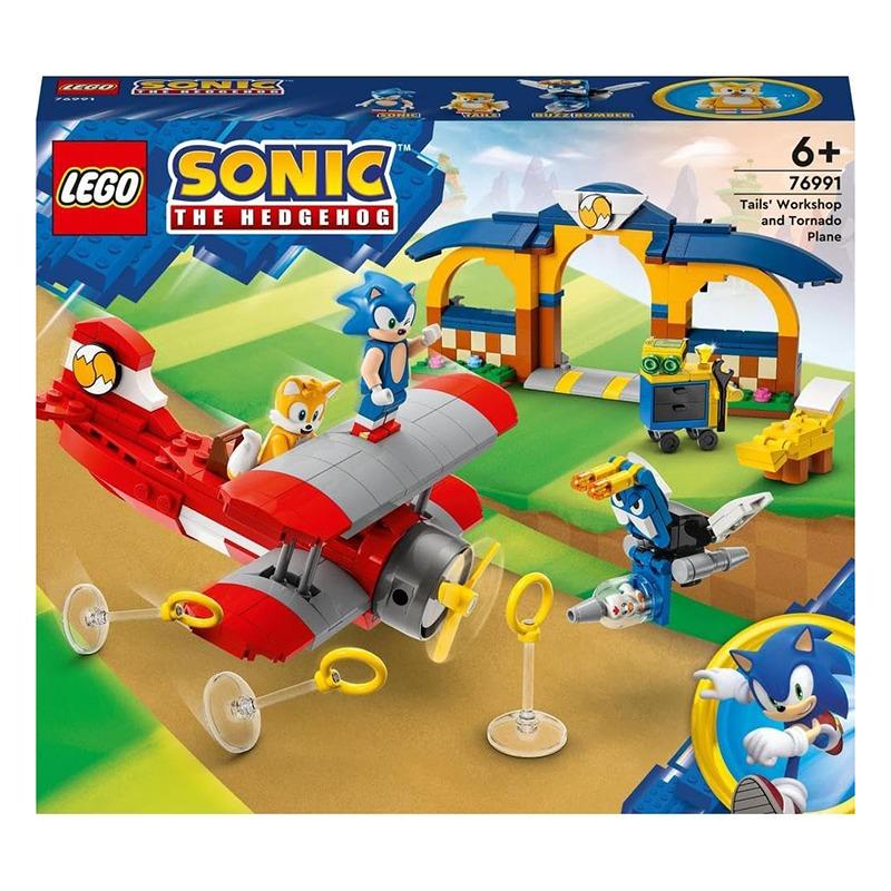 LEGO Sonic the Hedgehog Tails Workshop and Tornado Plane