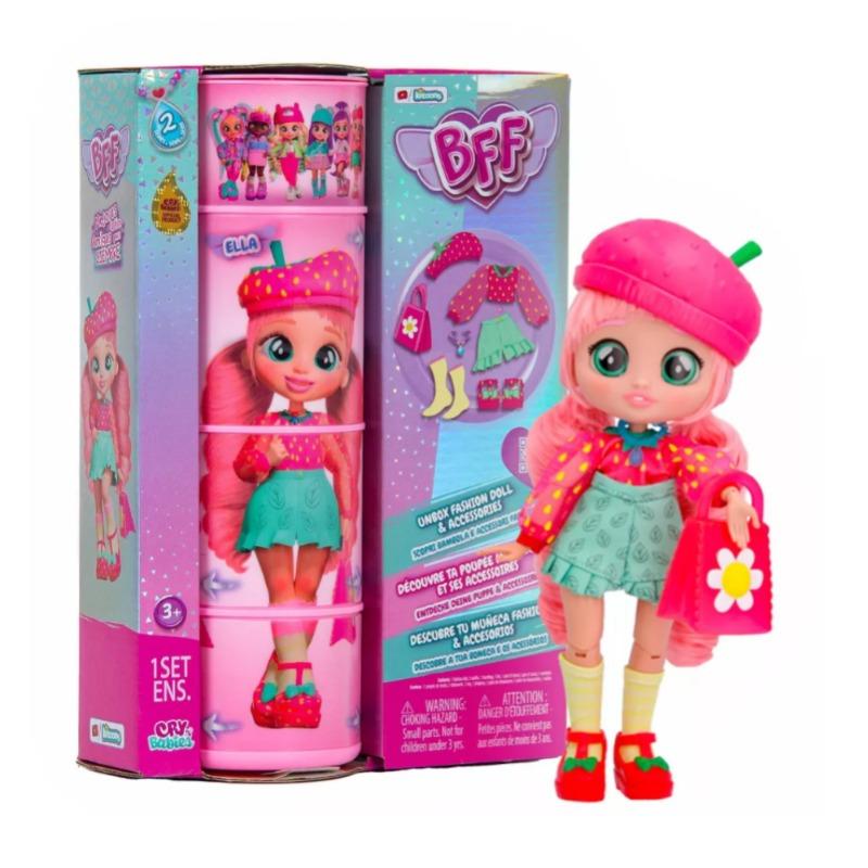 Cry Babies BFF Ella Fashion Doll with 8 Surprises