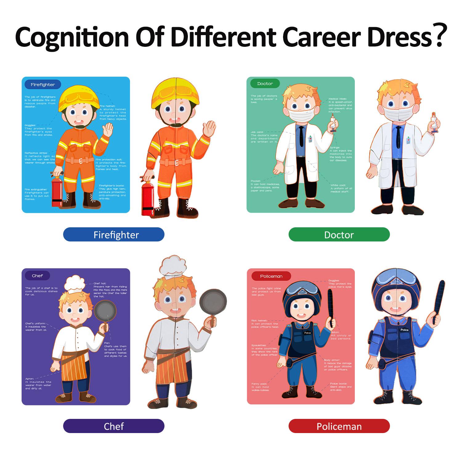 Magnetic Puzzle Game - Different Uniforms