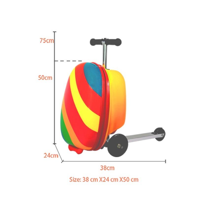 Cappe Scooter Suitcase Rainbow