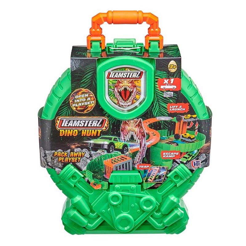 تيمسترز - مجموعة لعبة مسار السيارات دينو هنت