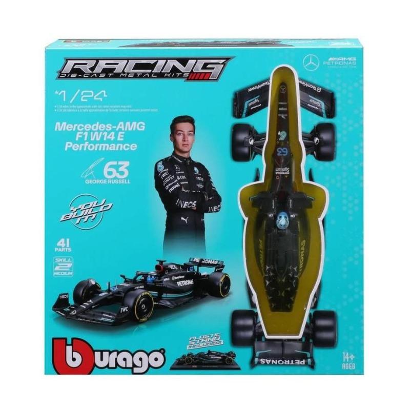 Bburago Mercedes W14 F1 George Russell Model Kit – 1:24 Scale