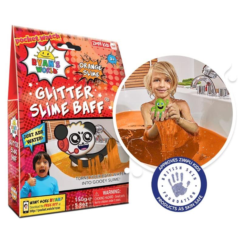 Ryans World Glitter Slime Baff - Orange