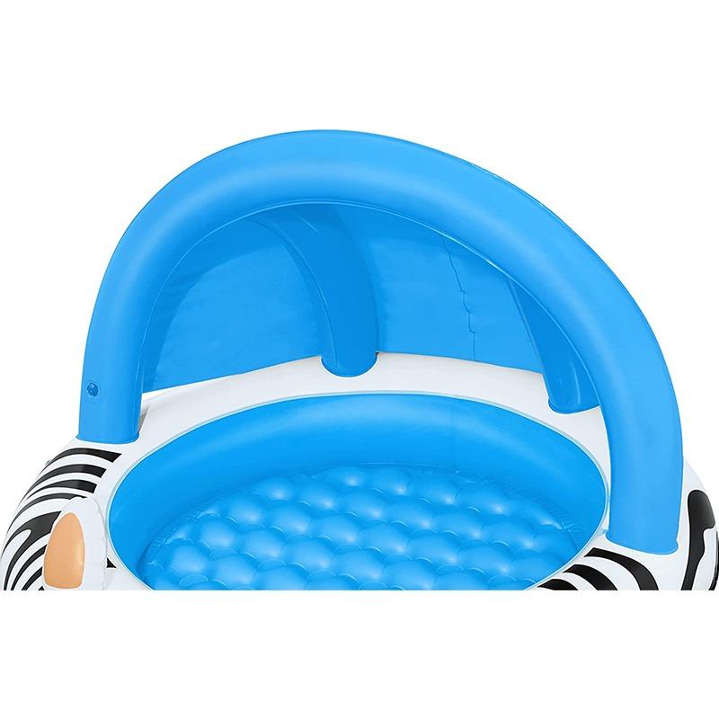 Bestway Safari Baby Pool with Canopy 97cm x 66cm -Zebra